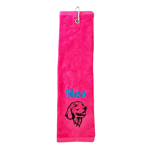 Pfotenhandtuch bestickt mit Hunderassen Motiv und Name (40x50cm) – Bild 15