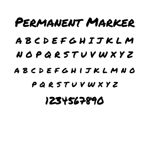 Fett geschriebene Schriftart